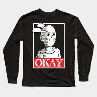 Okay Funny Mouse Face Meme Long Sleeve T-Shirt